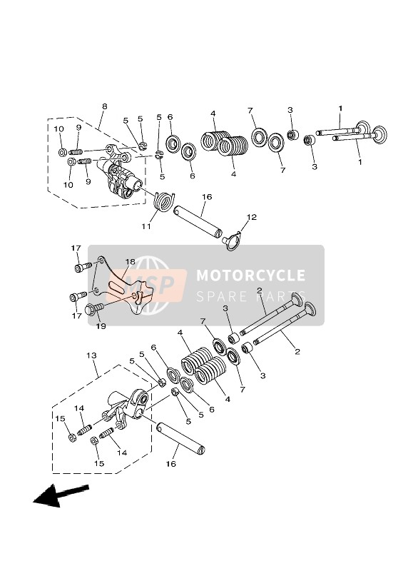 Yamaha XMAX 125 2021 Válvula para un 2021 Yamaha XMAX 125